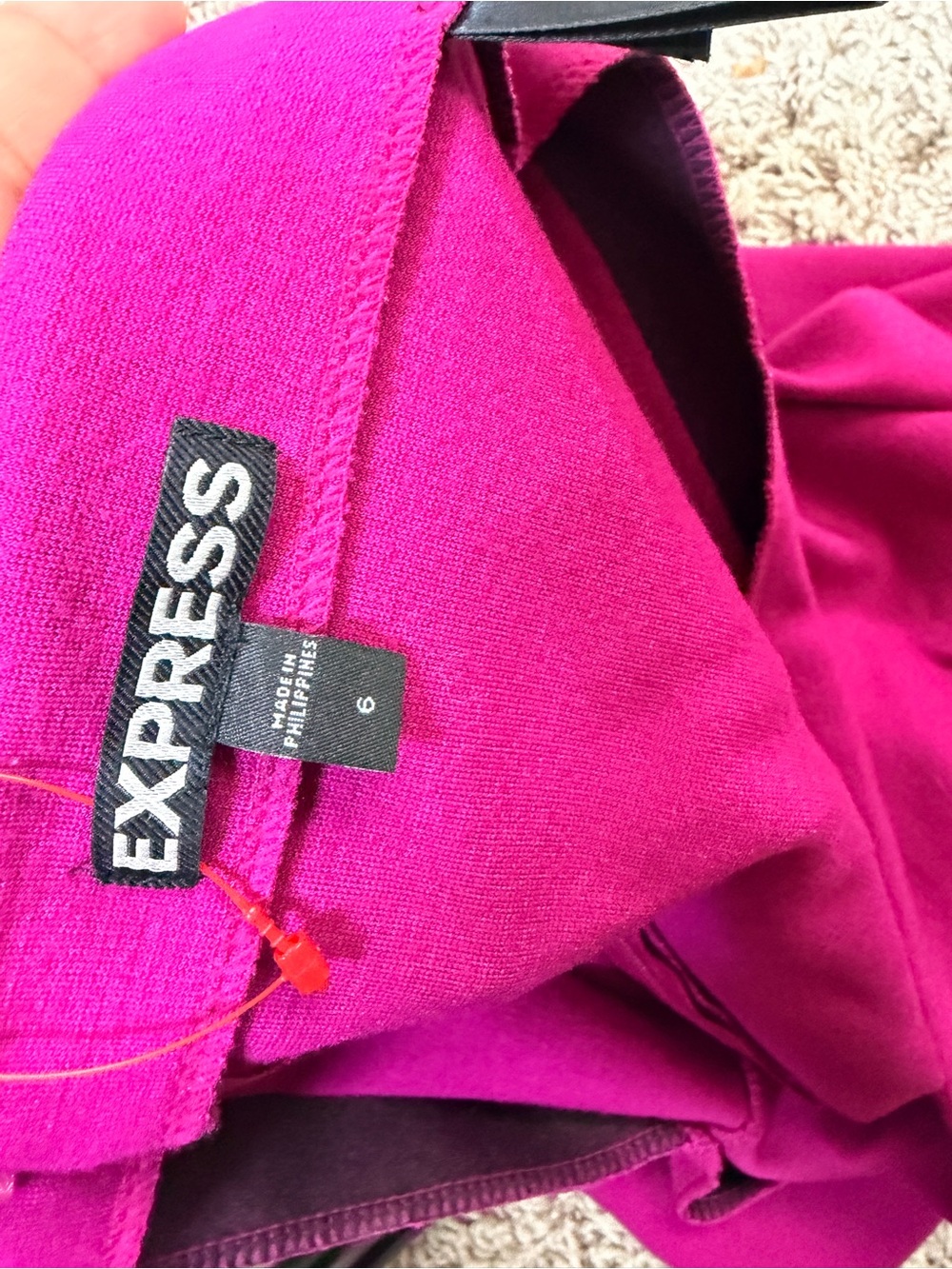 Express Fuchsia Mini Skirt - Picture 4 of 6